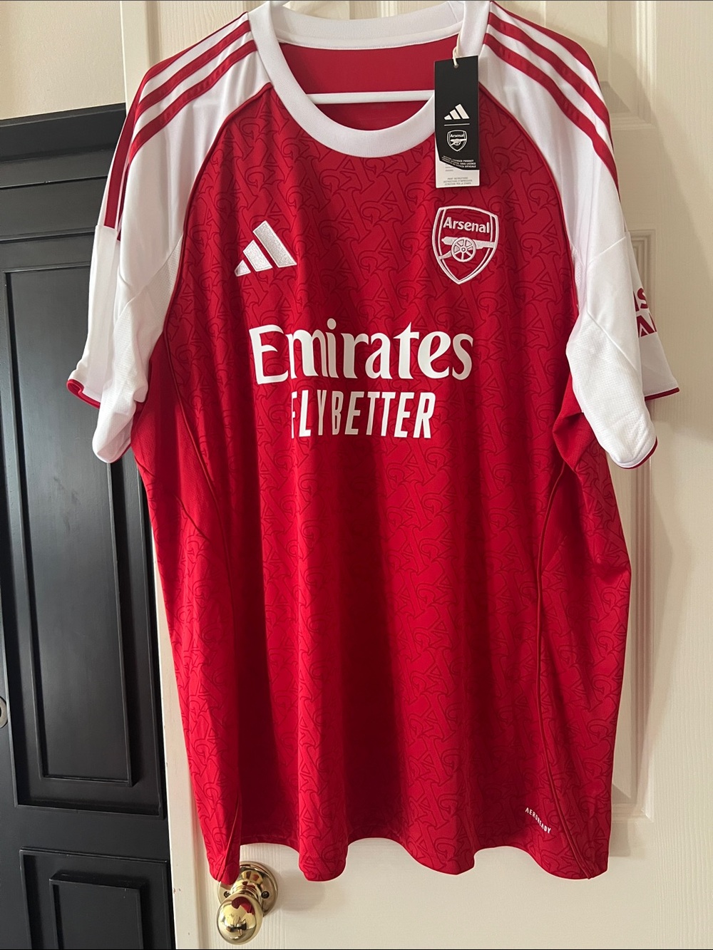 NWT XXL Arsenal Men’s Red Home Replica Jersey by Adidas